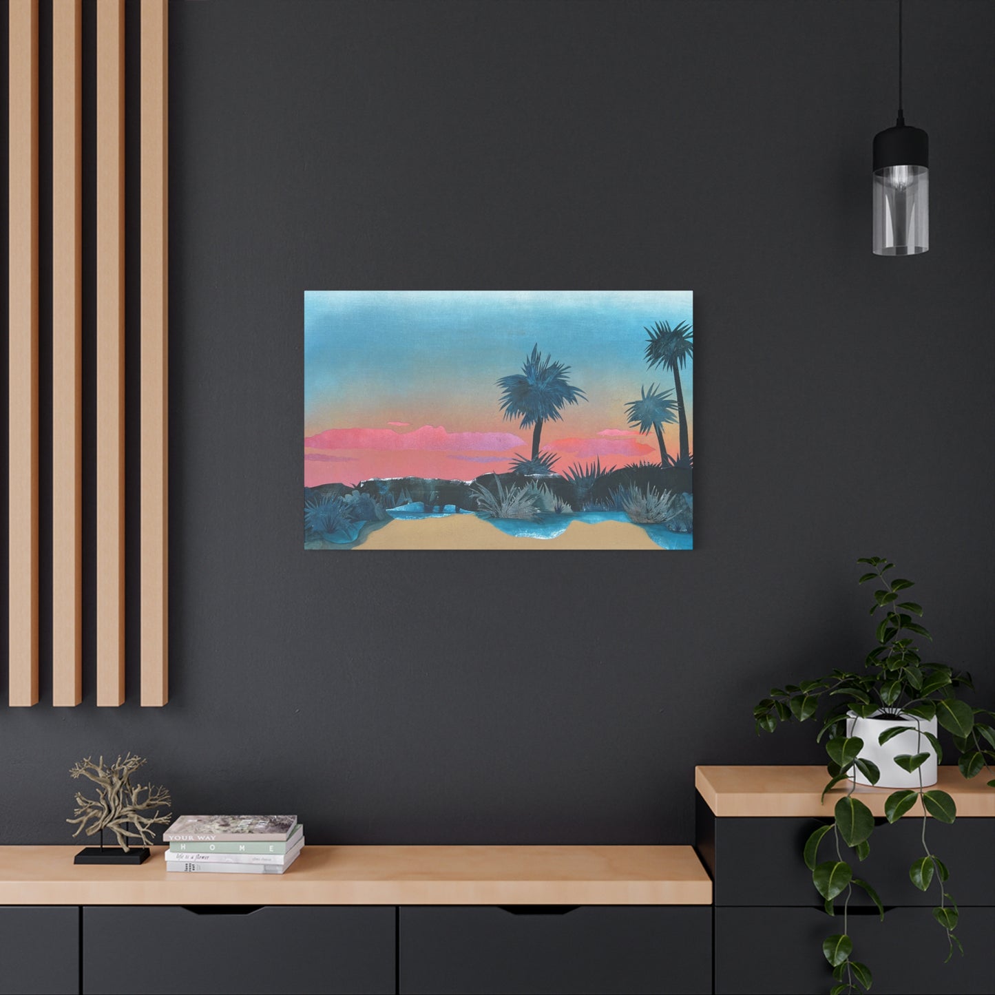 Beach Sky Before Night Canvas