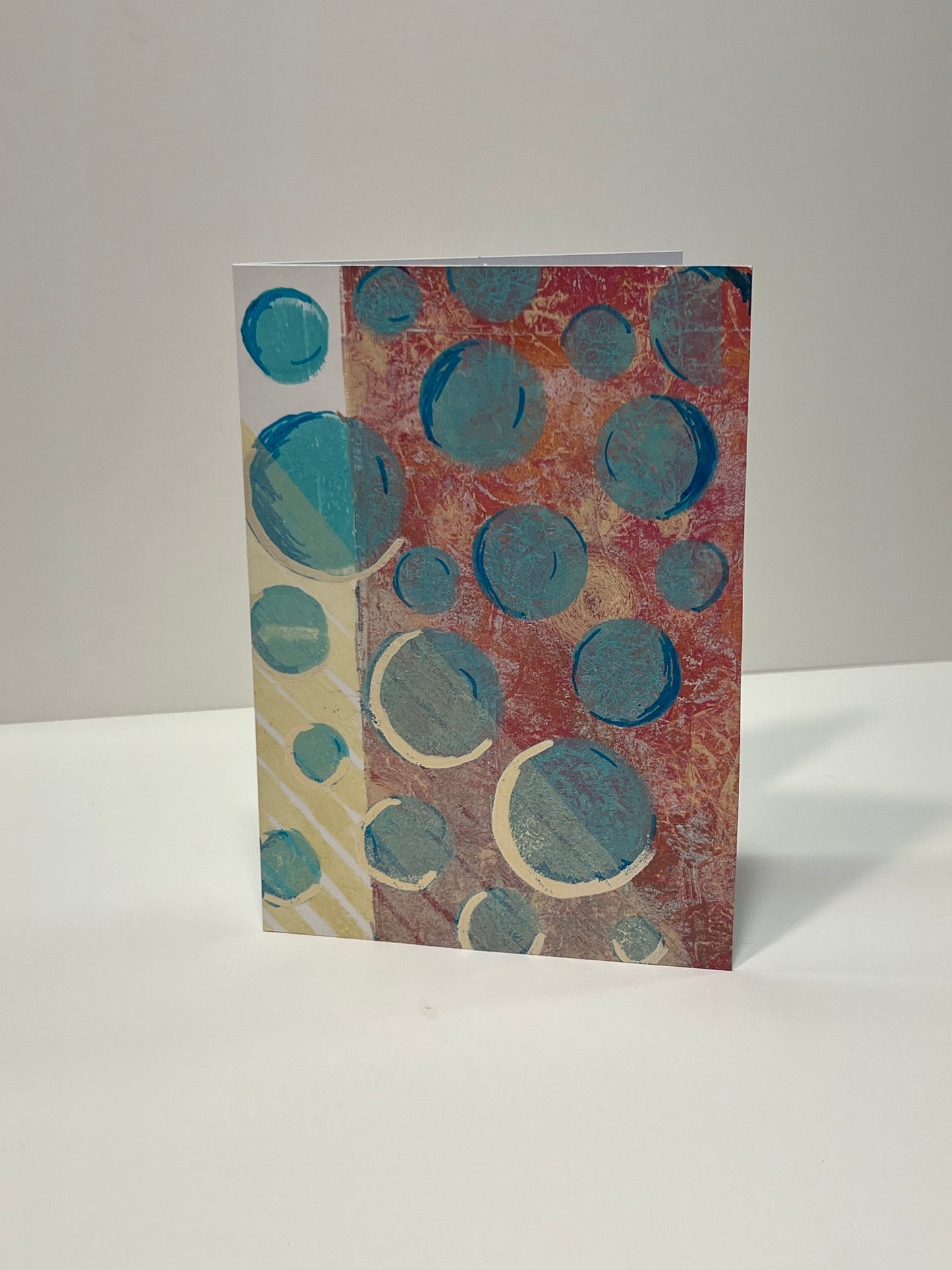 Pink/Peach Bubble Love Card