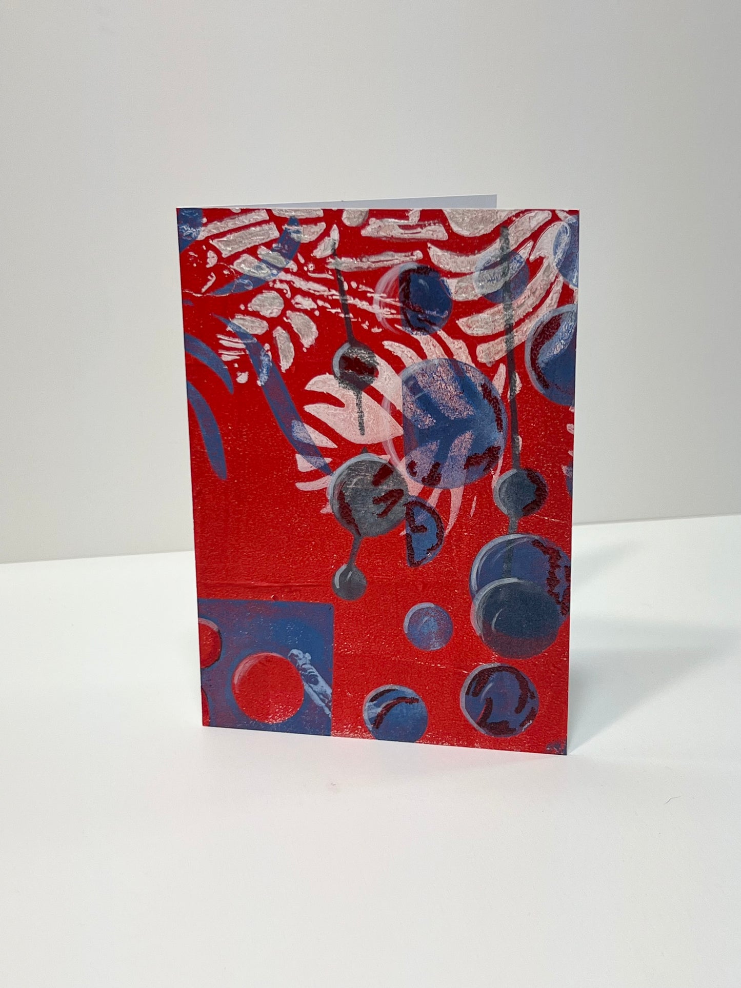 Red Tropical Foliage Card
