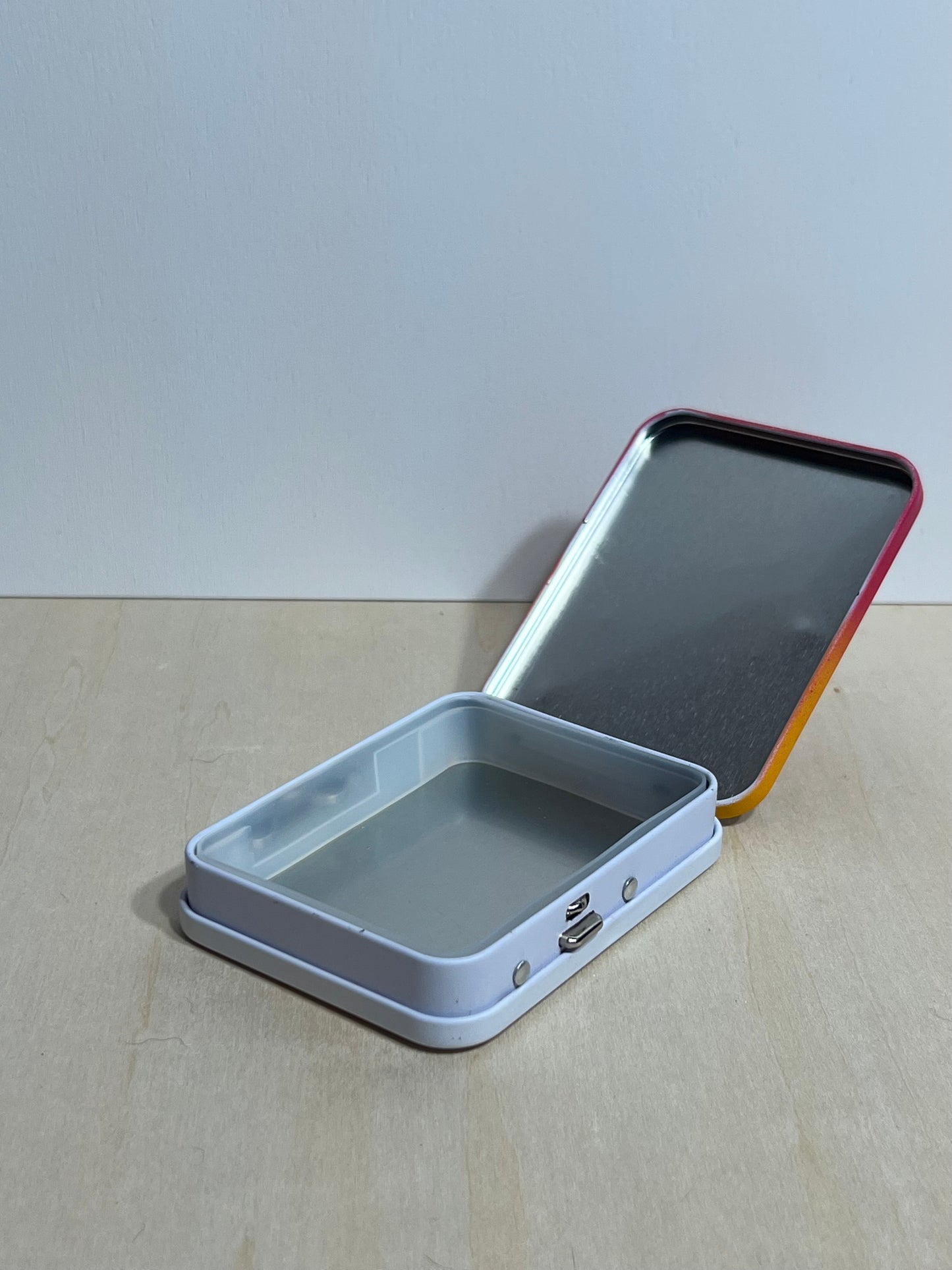 Red Upcycled Metal Container