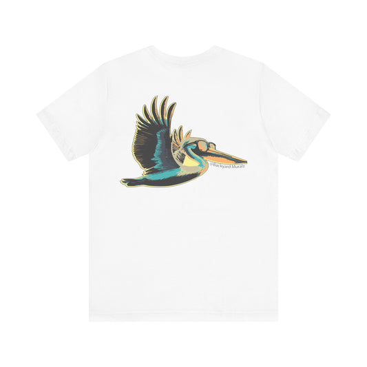 Backyard Muralz Pelican Decal - Short Sleeve Tee