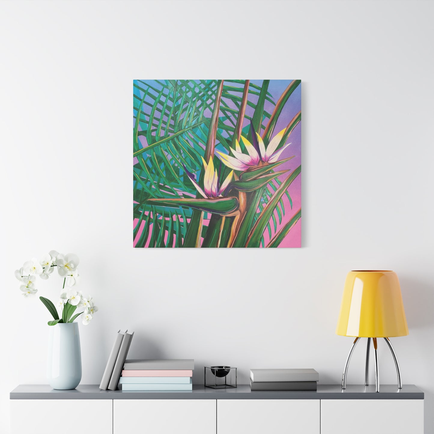 Birds of Paradise Canvas Reproduction