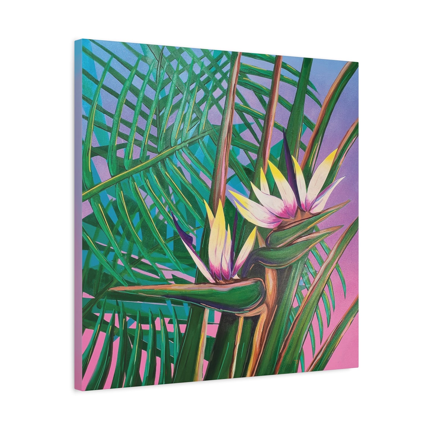 Birds of Paradise Canvas Reproduction