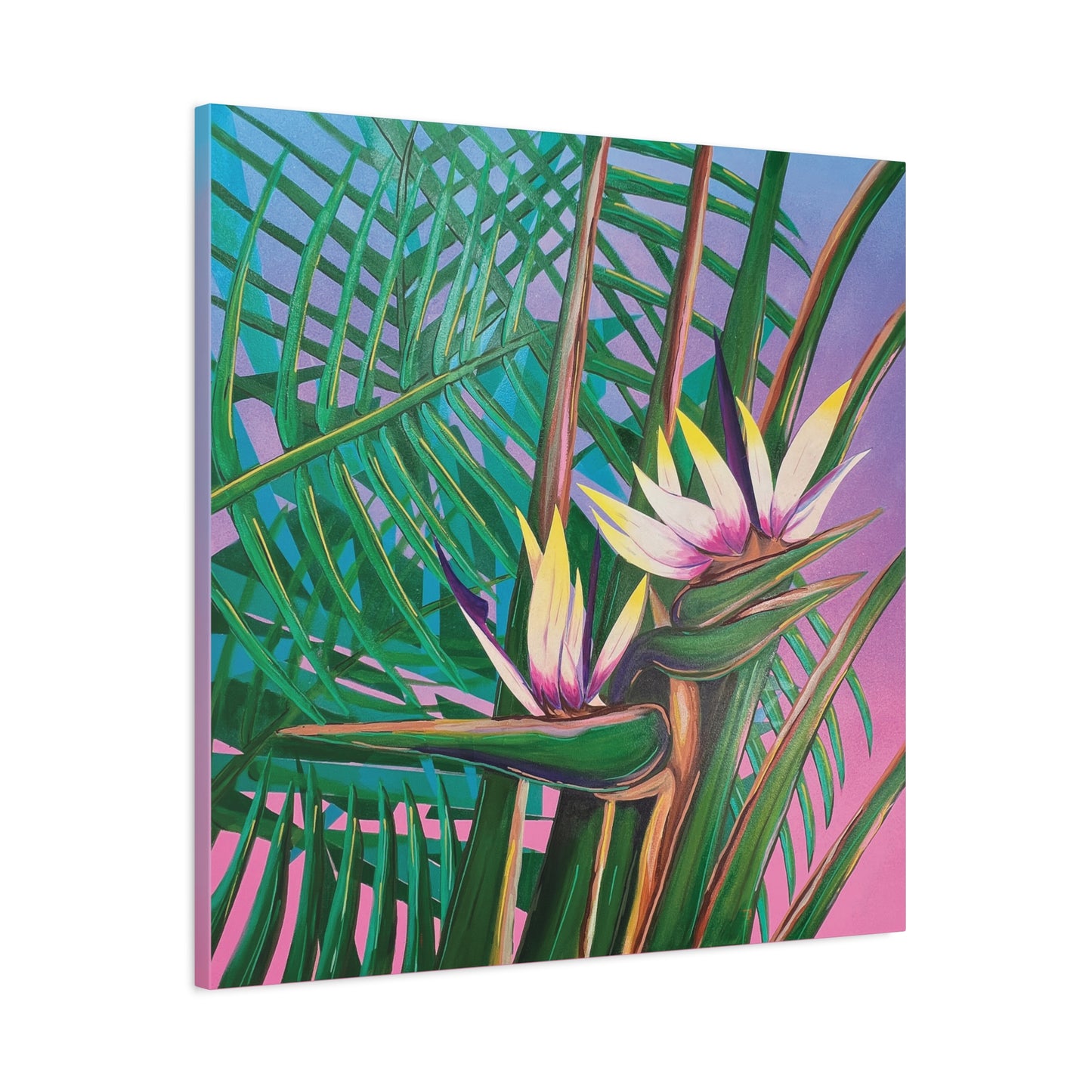 Birds of Paradise Canvas Reproduction