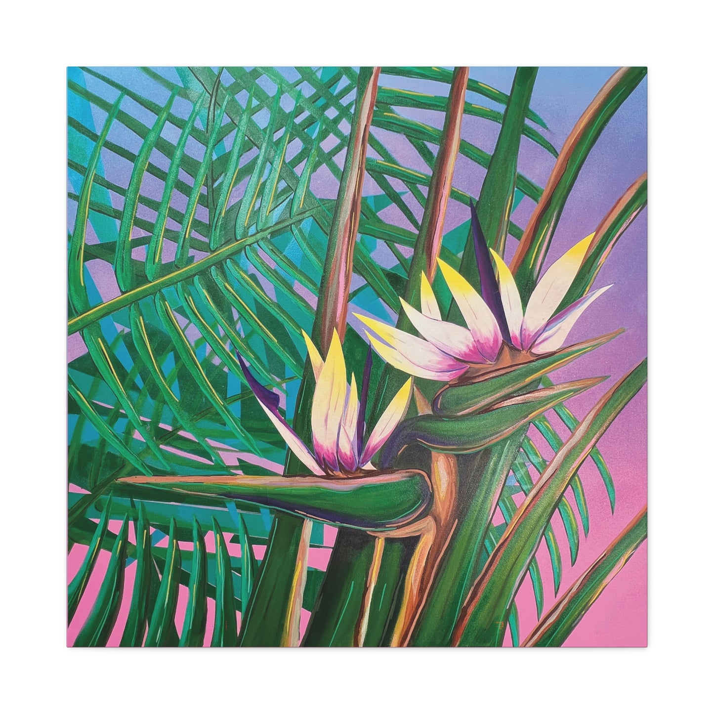 Birds of Paradise Canvas Reproduction