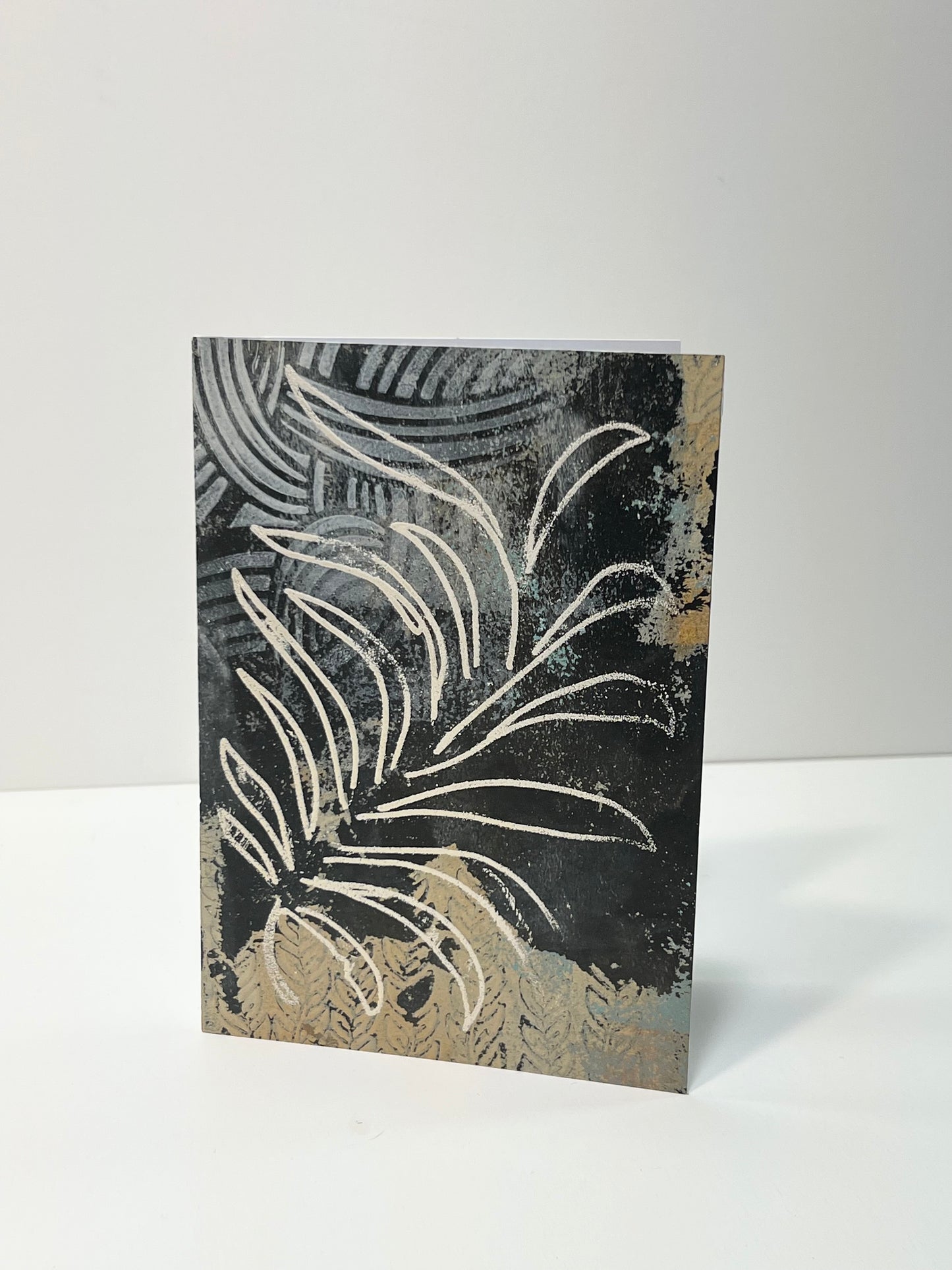 Blue & Black Palm Card