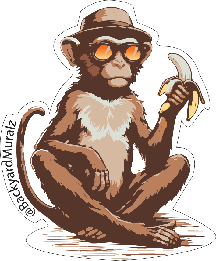 Monkey Sticker